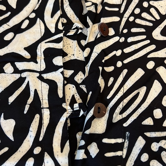 Very Vineyard rayon jacket blk/wht size S - Picture 2 of 3